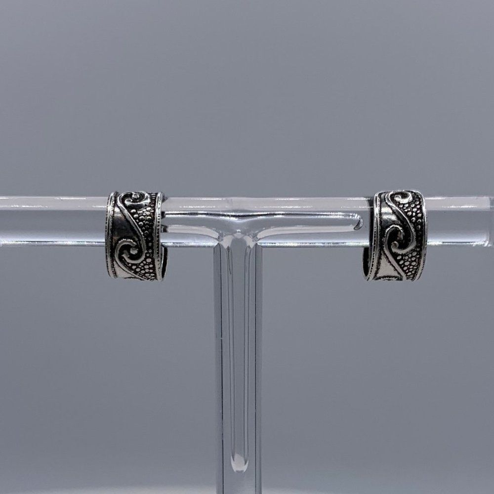 Ear cuff, pair, 925 solid sterling silver, brutalist, Celtic, boho, NWOT